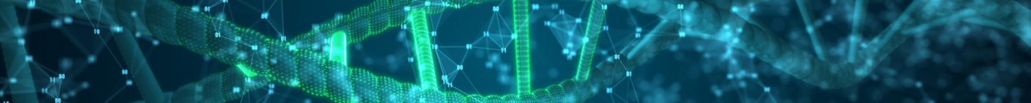 Abstract digits DNA scanning molecule For biology, biotechnology, chemistry, science, medicine, cosmetics, medical, background